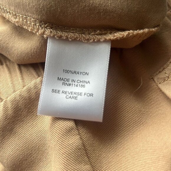 Juicy Couture Womens Cargo Jogger Pants XXL Beige Rayon Relaxed Style - Picture 9 of 9